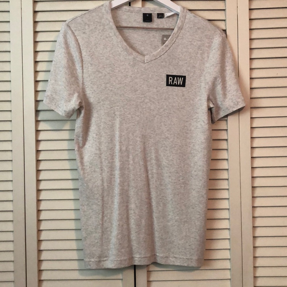 Light Heather Gray G Star Raw Tee